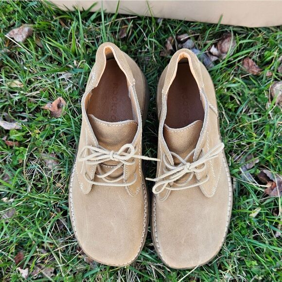 Rockport Beacon Buck Tan Leather Boots Size 8.5 - Picture 4 of 15